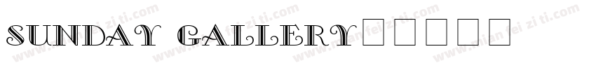 sunday gallery字体转换